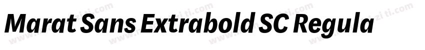 Marat Sans Extrabold SC Regular字体转换